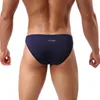 Underpants Sexy Men Underwear Briefs U Convex Big Penis Pouch Design Low Waist Patchwork Nylon For Man Bikini