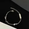 Bracelets de luxe classiques lettre de bracele y titanium acier avec designer diamant pour femmes cadeaux juifs femme or argent en gros ne pas fondre