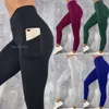 Yoga Lu Pant Lemon Algin Women Gym Leggings Sexy Fiess Push Up High Waist Pocket Workout Slim Leggins Fashion Casual Mujer Pencil Pants LL Align Gym Clothes