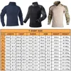 Army Tactical Shirt With Pad Man Shirts Military Combat Shirt Long Shirt Hunting Cothes Camouflage Shirts Paintball T Shirts 8XL 240123