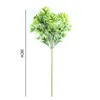 Flores decorativas 38cm 5 garfos ramo de lótus suculento plástico planta artificial flor falsa para desktop pote escritório jardim decoração de casa