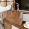 Arco Tote Bags Bottegvenetas handväskor äkta lädermärke stickning axel för kvinnor lyxig designer cross body väska söt säck huvudsatchel2238