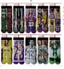 3D -strumpor 1000 Design Kids Women Men Hip Hop Cotton Stockings Skateboard Printed Sock 100st = 50Pairs