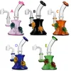 Heady Dab Rig Thick Glass Water Pipes Tornado Bongs Smoking Hookah Pipes For Toro Mobius Matrix Perc With 14mm Dome 8inch