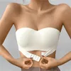 Yoga-outfit Naadloos ondergoed Dames Kleine borst Verzameld Geen stalen ring Anti-verslapping Afneembare schouderband Antislip Mooie rugbeha