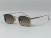 Neue Modedesign Quadratische Sonnenbrille Samuel Metall Rechtecklaire Einfacher und eleganter Stil High-End-UV400-Schutzbrille im Freien im Freien