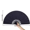 Decoratieve Beeldjes Chinese Vouwen Fan Stage Dance Levert Effen Kleur Plastic Rib Arts DIY Handgemaakte Ambachtelijke Hoge Kwaliteit