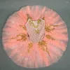 Stage Wear Rose Professionnel Ballet Tutu Blanc Swan Lake Pancake Costumes De Danse Performance Vêtements Filles Femmes Ballerine Robe De Soirée