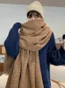 スカーフニットソフトヴィンテージスカーフスカーフ冬の女性女性男性プレッピーペルレイド温かいスカーフパシュミナメスオスファウラードラップショール