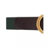 qualité de la mode vert bleu web avec ceinture en cuir noir femme avec boîte mode hommes classique or argent boucle ceinture hommes designe238x