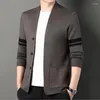 Pulls pour hommes 2024 Cardigan tricoté sans bouton Casual Costumes confortables et polyvalents Homme Vêtements Manteaux Veste