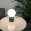 Skrivbordslampor Modern LED marmor bordslampa hem dekor glas boll lampor sovrum sängen studie hotell vardagsrum skrivbord ljus för hem yq240123