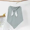 Coperte Asciugamani da bagno con cappuccio in cotone per bambini Orecchie Asciugamano di stoffa Mantello Accappatoio da spiaggia Coperta morbida per neonati Nati 75 cm