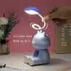 Desk Lamps Mini Study Desk Lamp Office Bright Table Light LED Gooseneck Rechargeable Table Top Lanterns For Student Reading Book Light YQ240123