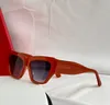 0435 큰 선글라스 흰색 프레임 그레이 블루 그라디언트 렌즈 여성 Sonnenbrille 음영 Sunnies Gafas de Sol UV400 안경 상자