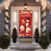 Decorazioni natalizie Appeso bandiera Banner Decorazione porta Decorazione 2024 Per ornamenti domestici Regali Navidad Noel Anno