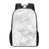 Sacs abstraits veines de marbre imprimées sacs scolaires pour adolescentes garçons boursiers à dos de sac à dos
