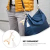 Nyckelringar Alfabetet Tema Key Decors Bag Ornament Bildekorationer