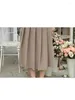 Юбки OHRYIYIE, плиссированная юбка в консервативном стиле, 6XL, женская, большого размера, 5XL, длиной до колена, трапециевидной формы для корейской моды, с высокой талией