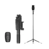 A66 Stack Anti-Shake Bluetooth Selfie Stick Mobile Phone Holder Outdoor Live Broadcast Floor Aluminum Alloy Rod Tripod Shooting wholesale