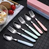 Camp Kitchen 2/3tpcs Spoon Fork Chopstick Cutlery Portable Middag Kit Lunch Tabeller Med Box Set 401 Rostfritt stål Kökstillbehör YQ240123