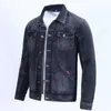 Polos pour hommes Automne Vintage Denim Jacket Hommes Marques de mode Belle salopette coréenne Slim Fit Casual Tops d'extérieur