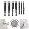 Nuevo 2 uds 5-16mm brocas de diamante seco cortador de sierra para mármol cerámica perforadora de azulejos vástago hexagonal brocas herramientas eléctricas