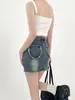 Rokken Vrouwen Denim Korte Rok Vintage Zomer Y2k Hoge Taille Vrijetijdstas Hip Dames Streetwear Chic Sexy Kleding