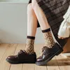 Winter Women's Socks Cotton Socks Thickened Warm Cute Bear Socks Trend Knitted Socks
