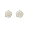 Boucles d'oreilles pendantes 20 paire/lot, vente en gros, accessoires de bijoux de mode, mignon coréen Rose blanche