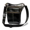 Kleine Umhängetaschen für Männer schwarz brauner PU Leader Crossbody Brustgürtel Sling Messenger Beutel Mode Neu angekommen 2020 1111318p