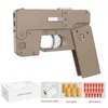 Pistola Giocattoli Vita Carta di Metallo Pieghevole Morbido Proiettile Pistola Giocattolo Schiuma di Espulsione Freccette Blaster Pistola Manuale Airsoft per Il Capretto Regalo di Compleanno per Adulti