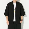 Pulls pour hommes Été Hommes Cardigan Mince Vêtements d'extérieur Chinoiserie Traditionnelle Coton Lin Chemise Respirant Lâche Casual Rétro Mâle Pardessus