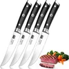 Camp Kitchen Shan Zu Sharp Blade Steak Knives Set Outdoor BBQ Picnic Meat Cutter Tourist Knife Cutetool 4st YQ240123