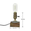 Lâmpadas de mesa Vintage Industrial LED Table Lights com Dimmer Switch Edison Bulb Wood Desk Lamp Retro Home Decor Creative Art Gift Night Light YQ240123