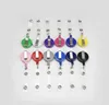 500 pcs Retractable Lanyard ID Card Badge Holder Reels with Clip Keep ID, Key and Cell phone Safe SN1221