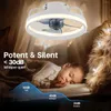 Autres fournitures d'oiseaux 2 en 1 chambre à coucher de ventilateur de plafond intelligent moderne avec lumière et contrôle salon restaurant décor intérieur ventilateurs LED