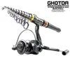 1,8-3,6 m Carbon Fiber Spinning Angelrute 5,2 1 Angelrolle Combo Teleskop Angelrute Spinning Reel Kit pesca 240123