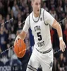 Isaac Johnson Utah State Aggies Basketball-Trikot, individuell genäht, Herren-Jugend-Trikots von Taylor Funk, Dan Akin, Landon Brenchley, Sean Bairstow, Steven Ashworth, Utah State-Trikots