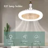 Altre forniture per uccelli Novità Ventilatore a LED con telecomando E27 Vite dimmerabile Soggiorno Camera da letto Decorazione Disco volante a soffitto