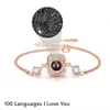 Braccialetti Braccialetti con foto personalizzati Bracciale con foto di proiezione personalizzata per le donne Amante Madre Moglie Gioielli Regalo di compleanno di San Valentino