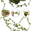 Decorative Flowers Artificial Eucalyptus Garland Vines Leaves String Olive Leaf Ribbon Jungle Greenery For Home Wedding Party Wreaths DIY