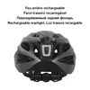 SUPERIDE casque de vélo de route rechargeable hommes femmes casque de cyclisme avec visière feu arrière sport vtt casque de vélo avec lentille TT 240122