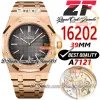 Super Edition ZF 16202 Orologio automatico da uomo per il 50° anniversario con quadrante strutturato grigio, bracciale in oro massiccio in acciaio inossidabile color oro rosa e 39