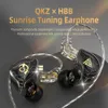 Headsets QKZ x HBB Earphones 1 Dynamic HIFI Bass Earbuds In Ear Monitor Headphones Sport Noise Cancelling Headset J240123