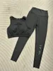 Pantalons de yoga Leggings Running Fitness Sportswear Fashion Designer de mode féminine à taille serrée serrée S-XL