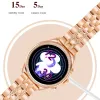 Frauen Smart Watch Lady Flash Diamond SmartWatch drei Tasten Anruf Bluetooth Sport Armband Herzfrequenzmesser