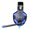 KOTION EACH Casque de jeu Casque basse profonde stéréo jeu Casque avec Microphone lumière LED pour PS4 ordinateur portable PC Gamer J240123