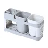 Dishwashing Cup Tandborstehållare Set Creative Family Par Mouthwash Cup Family Dental Set med två badrum 240123