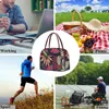 Aosbos Canvas Portable Cooler Lunch Bag Thermal Insulated Multifunction Food Bags Food Picnic Lunch Box Bag for Men Women Kids 240118